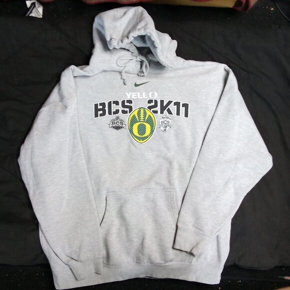 Nike Center Swoosh University of Oregon Ducks BCS 2011 Hoodie Sweatshirt, - Picture 2 of 7